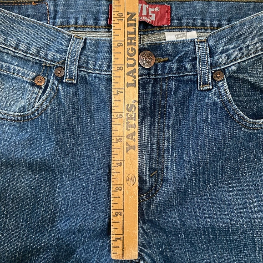 Y2K‎ Levi's 511 Skinny/Straight Jeans Medium Wash Size 30x30 2009 - Picture 4 of 5